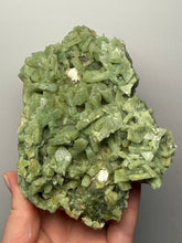 Load image into Gallery viewer, High-Grade Green Heulandite on Peach Stilbite Crystal Cluster | Deccan Traps, Maharashtra, India | Collector Mineral Specimen
