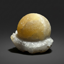 Load image into Gallery viewer, Rare Botryoidal Yellow Fluorite on Quartz Matrix  Collector Mineral Specimen – Maharashtra, India
