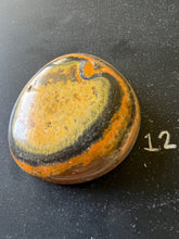 Load image into Gallery viewer, Bumblebee Jasper Agate Palm Stone from West Java, Indonesia • AAA High Grade
