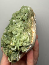 Load image into Gallery viewer, High-Grade Green Heulandite on Peach Stilbite Crystal Cluster | Deccan Traps, Maharashtra, India | Collector Mineral Specimen
