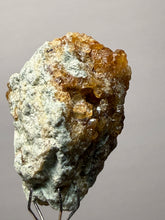 Load image into Gallery viewer, Hessonite Garnet Cluster on Matrix – Natural Collector Specimen from Pakistan | High-Grade Orange-Red Garnet Crystals
