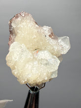 Load image into Gallery viewer, White Stilbite on Red Heulandite — Zeolite Cabinet Specimen | Maharashtra, India
