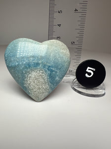 Blue Trolleite from Brazil • Heart