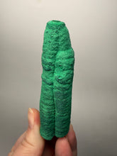 Load image into Gallery viewer, 3.5” Double Druzy Malachite Stalactite — Botryoidal “Cave” Formation | DR Congo  | Collector Mineral Specimen
