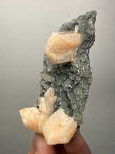 Load image into Gallery viewer, Pink Stilbite Druzy on Botryoidal Black Chalcedony | India | High-Grade Mineral Collector Specimen
