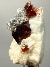 Load image into Gallery viewer, High-Grade Naturally Faceted Red Spessartine Garnet on Matrix — Skardu, Pakistan
