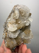Load image into Gallery viewer, Silvery Bladed “Rose” Calcite Cluster – Yaogangxian Mine, Hunan, China
