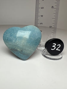 Blue Trolleite from Brazil • Heart