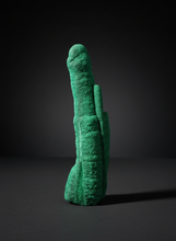 Load image into Gallery viewer, 4” Druzy Malachite Stalactite — Botryoidal “Cave” Formation | DR Congo  | Collector Mineral Specimen
