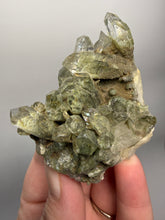 Load image into Gallery viewer, Chlorite-Included Quartz Cluster (Green Phantom Quartz) | Pakistan Mineral Specimen
