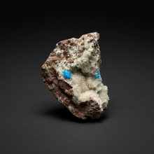 Load image into Gallery viewer, Rare Electric Blue Pentagonite &amp; Cavansite on Druzy Matrix | Collector Mineral Specimen | Wagholi Quarry, India
