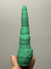 Load image into Gallery viewer, 3.6” High-Grade Malachite Stalactite “Cave” Formation | DR Congo | Mineral Collector Specimen

