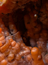 Load image into Gallery viewer, “Goblin Chalcedony” Pink &amp; Orange Druzy Botryoidal Stalactites — Tichka Massif, High Atlas, Morocco
