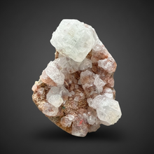 Load image into Gallery viewer, Green Apophyllite on Red &amp; Green Heulandite – Deccan Traps, Maharashtra, India
