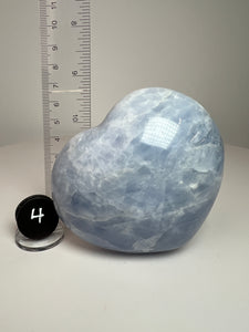 Blue Celestite Heart