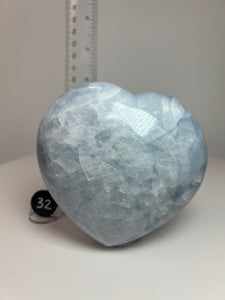 Blue Celestite Heart