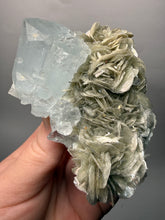 Load image into Gallery viewer, Premium Aquamarine with Mica on Matrix  Collector Mineral Specimen – Nagar Valley, Pakistan
