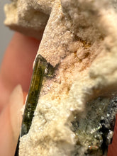 Load image into Gallery viewer, Dark Green Cap Stak Nala Tourmaline and Cleavelandite – Haramosh Mountains, Pakistan
