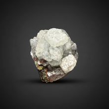 Load image into Gallery viewer, Lustrous Apophyllite over Red Heulandite (Zeolite Pocket) — Deccan Traps, Maharashtra, India
