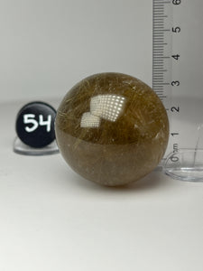 Golden Rutile Quartz (AKA Golden Angel Hair Quartz) Sphere