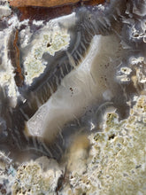 Load image into Gallery viewer, 4.5” Polished Native Copper in Chrysocolla and Botryoidal Chalcedony — Display Specimen (Indonesia)

