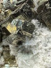 Load image into Gallery viewer, 2.9” New Find: Huanzala Mine Peru Sphalerite + Chalcopyrite + Apatite + Calcite + Quartz | Collector Display Specimen
