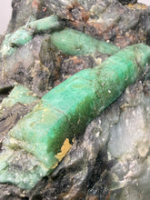 Load image into Gallery viewer, Emerald Variety Green Beryl on Matrix | Northern Bahia, Brazil | Collector Mineral Display Specimen
