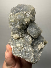 Load image into Gallery viewer, BIG Druzy Chalcedony Stalactite with Druzy Clear Apophyllite | Maharashtra, India
