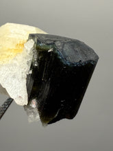 Load image into Gallery viewer, Blue Cap Dark Green Stak Nala Tourmaline and Cleavelandite – Haramosh Mountains, Pakistan | Thumbnail Specimen
