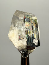Load image into Gallery viewer, Dark Green Cap Stak Nala Tourmaline and Cleavelandite on Quartz – Haramosh Mountains, Pakistan | Thumbnail Specimen
