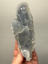 Load image into Gallery viewer, Druzy Chalcedony Stalactite with Druzy Clear Apophyllite | Maharashtra, India
