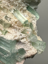 Load image into Gallery viewer, Pink Morganite, Blue Green Indicolite &amp; Purple Lepidolite Mineral Specimen from Pakistan – Collector Grade Pegmatite Piece
