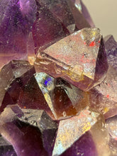 Load image into Gallery viewer, Premium Hematite-Phantom Deep Magenta Ametrine Cluster | Deccan Traps, India | Collector Mineral Specimen
