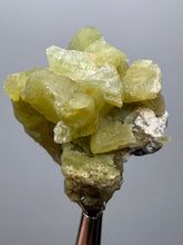 Load image into Gallery viewer, High-Grade Green Heulandite on Peach Stilbite Crystal Cluster | Deccan Traps, Maharashtra, India | Collector Mineral Specimen
