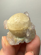 Load image into Gallery viewer, Rare Botryoidal Yellow Fluorite on Quartz Matrix  Collector Mineral Specimen – Maharashtra, India
