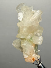 Load image into Gallery viewer, High-Grade Gemmy Green Apophyllite on White Stilbite  | Deccan Traps, Maharashtra, India
