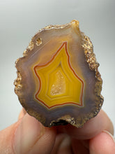 Load image into Gallery viewer, Polished Malawi Agate Half – High-Grade African Banded Agate Display Specimen
