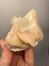 Load image into Gallery viewer, High-Grade Apophyllite on Pink Stilbite Zeolite | Indian Collector Mineral Specimen
