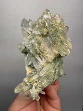 Load image into Gallery viewer, Chlorite-Included Quartz Cluster (Green Phantom Quartz) – Pakistan Mineral Specimen
