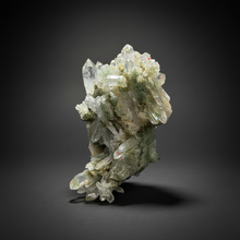 Load image into Gallery viewer, Chlorite-Included Quartz Cluster (Green Phantom Quartz) – Pakistan Mineral Specimen
