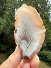 Load image into Gallery viewer, Rare Moroccan White Agate w Incredible Parallax Collected by Indigenous Nomads | Ancient Beauty from the Sahara
