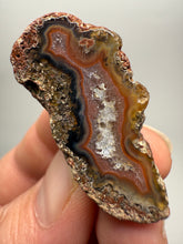 Load image into Gallery viewer, Polished Malawi Agate Half – High-Grade African Banded Agate Display Specimen
