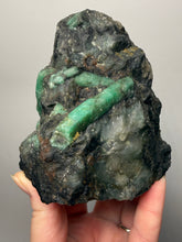 Load image into Gallery viewer, Emerald Variety Green Beryl on Matrix | Northern Bahia, Brazil | Collector Mineral Display Specimen
