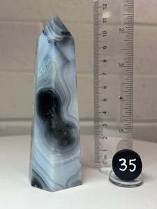 Flower Agate Obelisk Tower from China High Grade