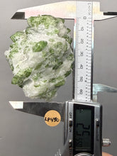 Load image into Gallery viewer, Electric Green Diopside on Quartz – Collector Mineral Specimen (Gilgit-Baltistan) Pakistan
