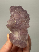 Load image into Gallery viewer, Etched Botryoidal Lavender Fluorite on Quartz Matrix

Collector Mineral Specimen — Hunan, China
