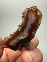 Load image into Gallery viewer, Polished Malawi Agate Half – High-Grade African Banded Agate Display Specimen
