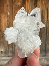 Load image into Gallery viewer, Clear Gem Apophyllite + Apophyllite Flower Stalactites • Maharashtra, India
