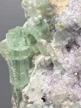 Load image into Gallery viewer, Light Purple Lepidolite with Light Green Tourmaline on Matrix – Pakistan Mineral Specimen | Collector Grade
