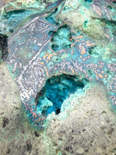 Load image into Gallery viewer, 6” Polished Native Copper in Chrysocolla — Display Specimen (Indonesia)
